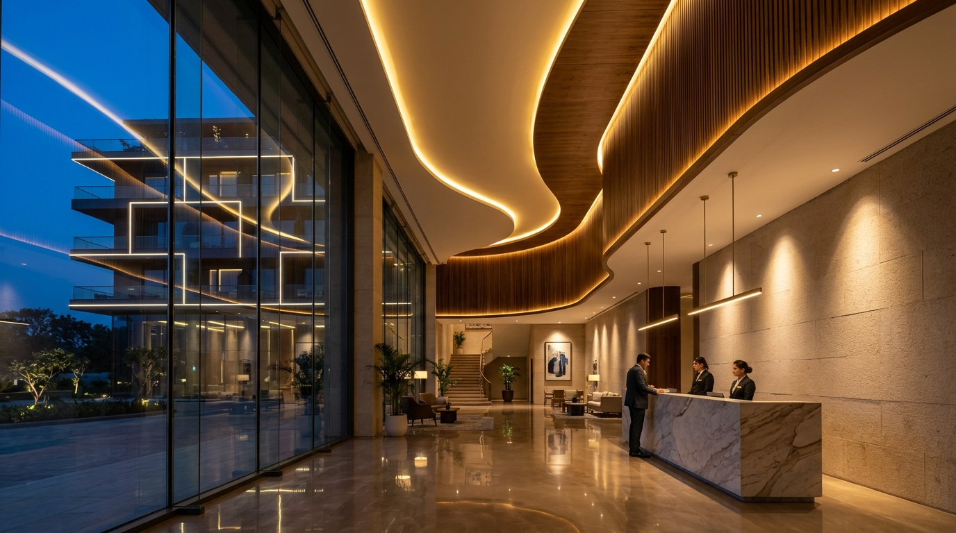 FULL NYALA - Pencahayaan Arsitektural LED Modern